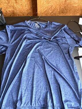 Reebok Shirt Mens 2XL Blue Short Sleeve Athletic Performance Tee Top Gym